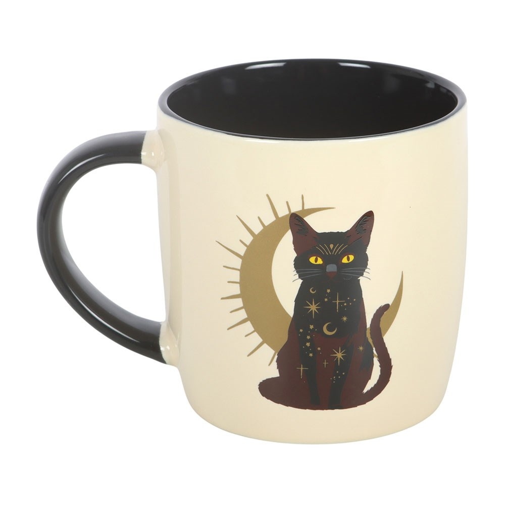 Something Different - Sitting Magick Black Cat Mok/beker - Zwart